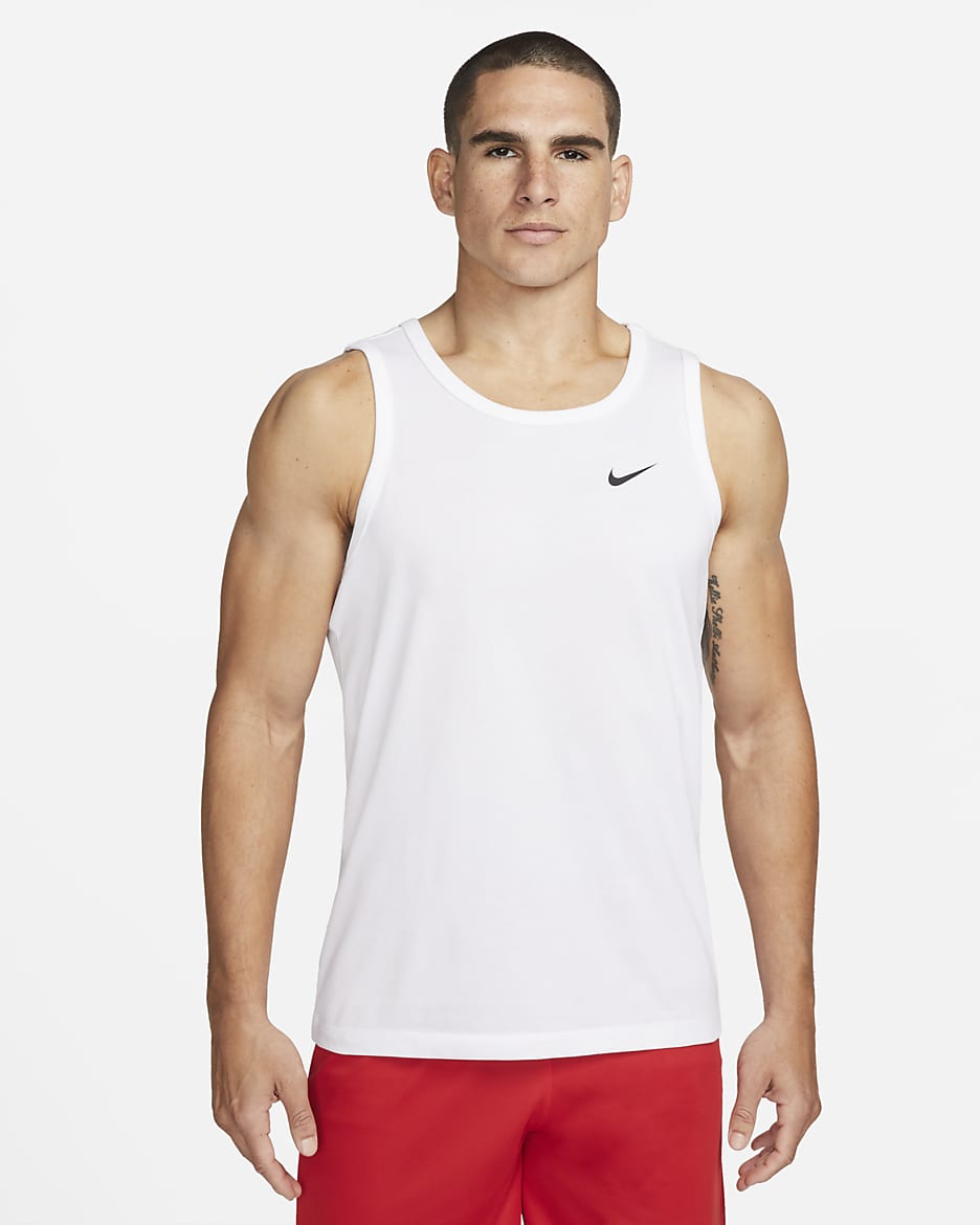 Nike white sleeveless online